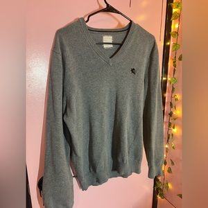 Vintage Phoenix embroidered grey crewneck sweater pullover